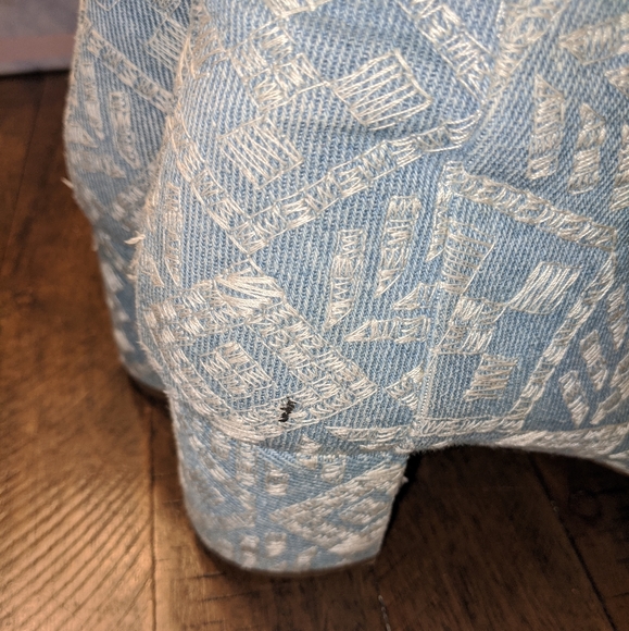 Aquazzura Brooklyn Embroidered Denim Blo… - Picture 7 of 8